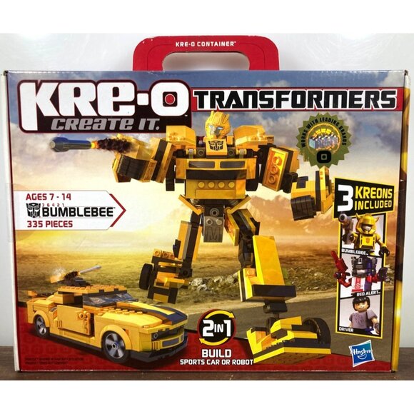 New Hasbro KRE-O Transformers Bumblebee Building Set 36421 3 Kreon Figures 2010 - Picture 1 of 7